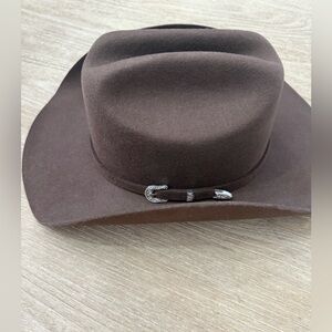 Anthropologie brown wool felt cowboy hat with buckle NWT